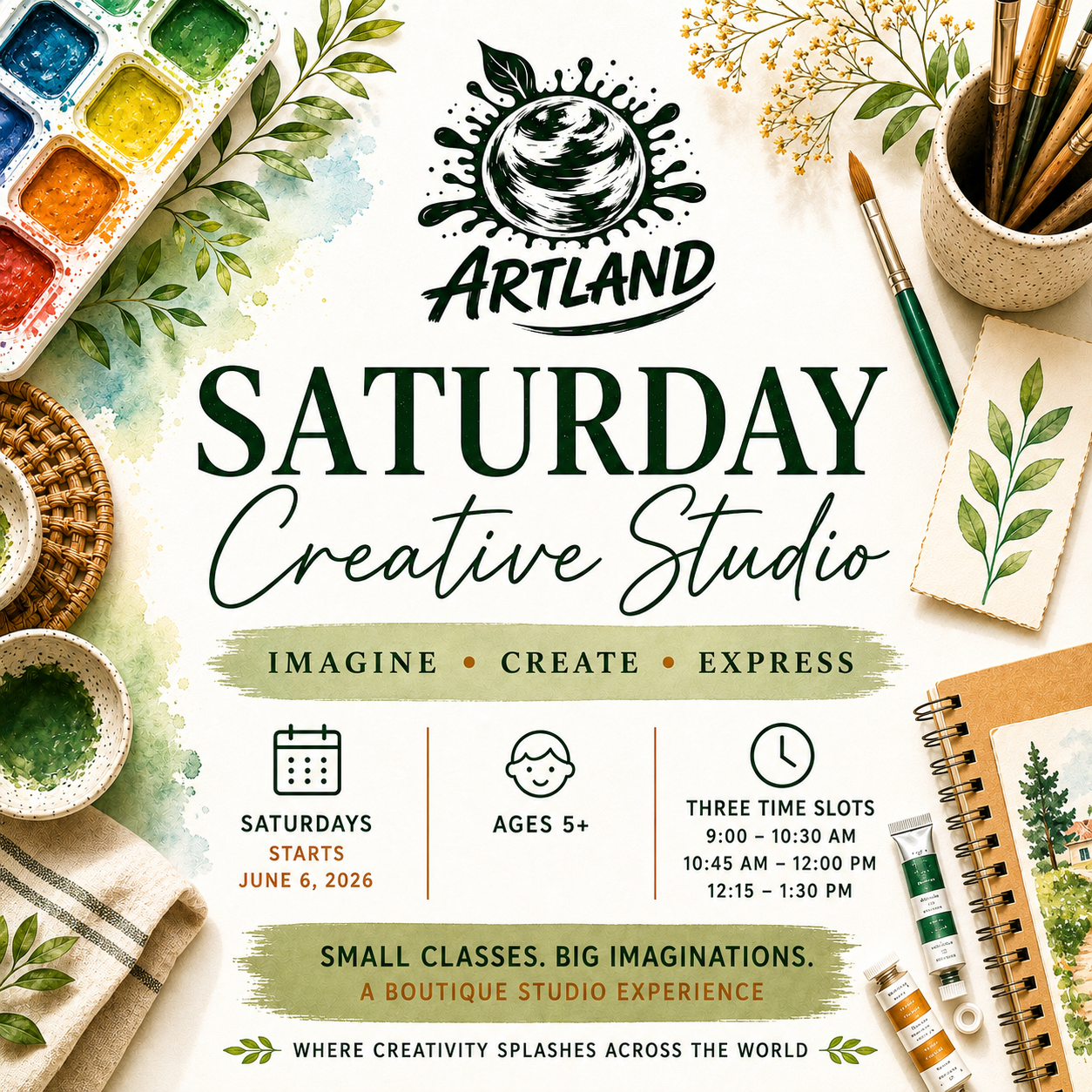 Saturday Creative Studio Sessions