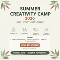 ArtLand Summer Creativity Camp 2026 Flyer